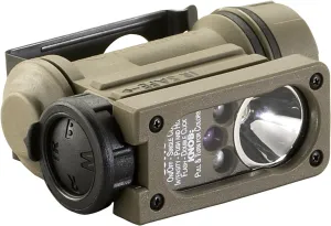 Streamlight 14534 Sidewinder 47-Lumens Compact II Rescue Flashlight with Rail Mount & Headstrap in Clamshell, Coyote