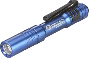 Streamlight 66606 MicroStream 250-Lumen EDC Ultra-Compact Flashlight with USB Rechargeable Battery, Box, Blue