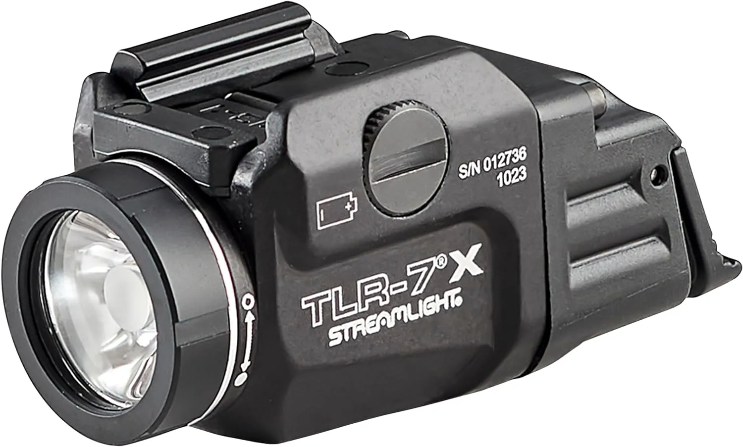 Streamlight 69455 TLR-7 X USB 500-Lumen Compact Tactical Weapon Light with High & Low Paddle Switches and Key Kit, Black
