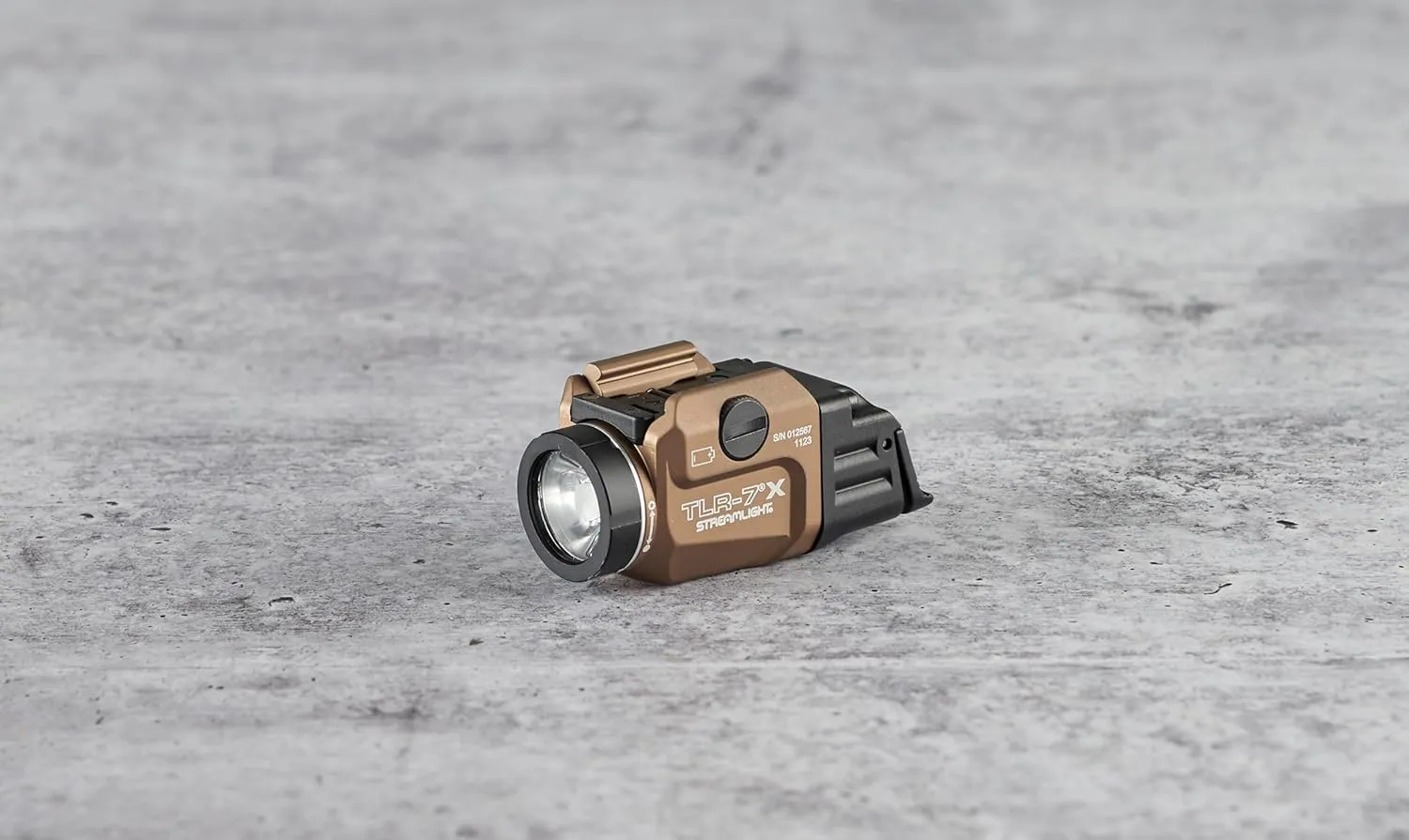 Streamlight 69456 TLR-7 X USB 500-Lumen Compact Tactical Weapon Light with High & Low Paddle Switches and Key Kit, Flat Dark Earth
