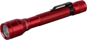 Streamlight 71703 Jr. F-Stop 250-Lumen Flood/Spot LED Flashlight with Alkaline Batteries, Red, Box