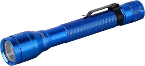 Streamlight 71705 Jr. F-Stop 250-Lumen Flood/Spot LED Flashlight with Alkaline Batteries, Blue, Box