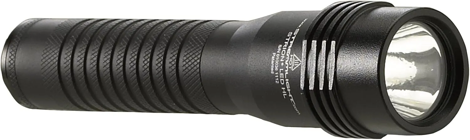 Streamlight 74752 Strion LED HL 615-Lumen Rechargeable Professional Flashlight with 120-Volt AC/12-Volt DC Charger and 2-Holders, Black