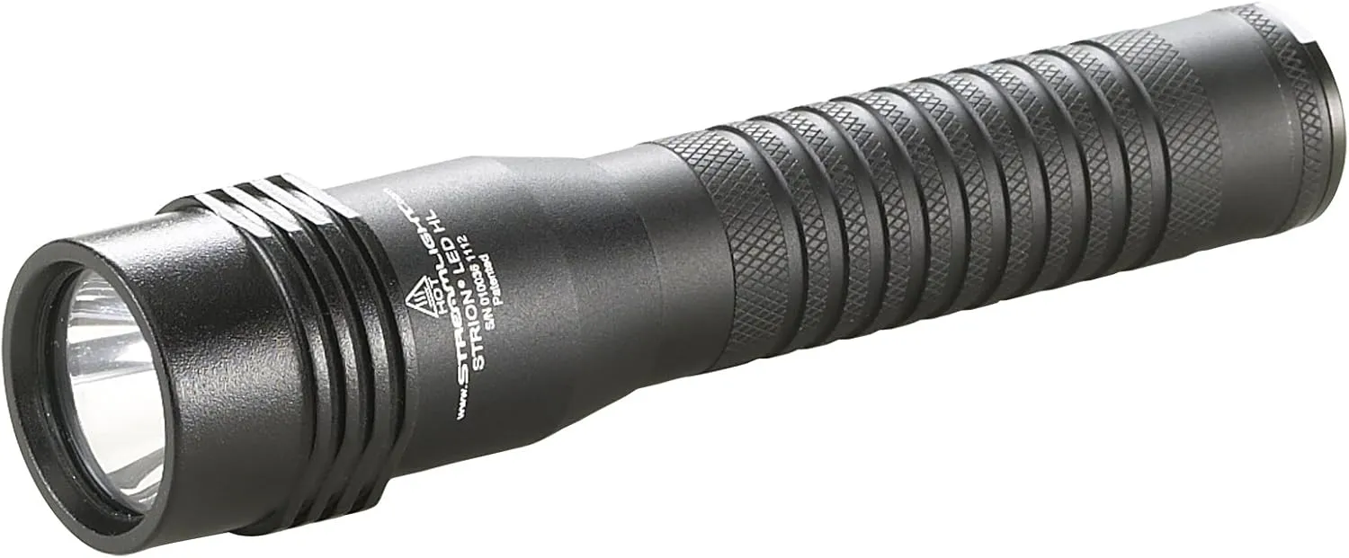 Streamlight 74752 Strion LED HL 615-Lumen Rechargeable Professional Flashlight with 120-Volt AC/12-Volt DC Charger and 2-Holders, Black