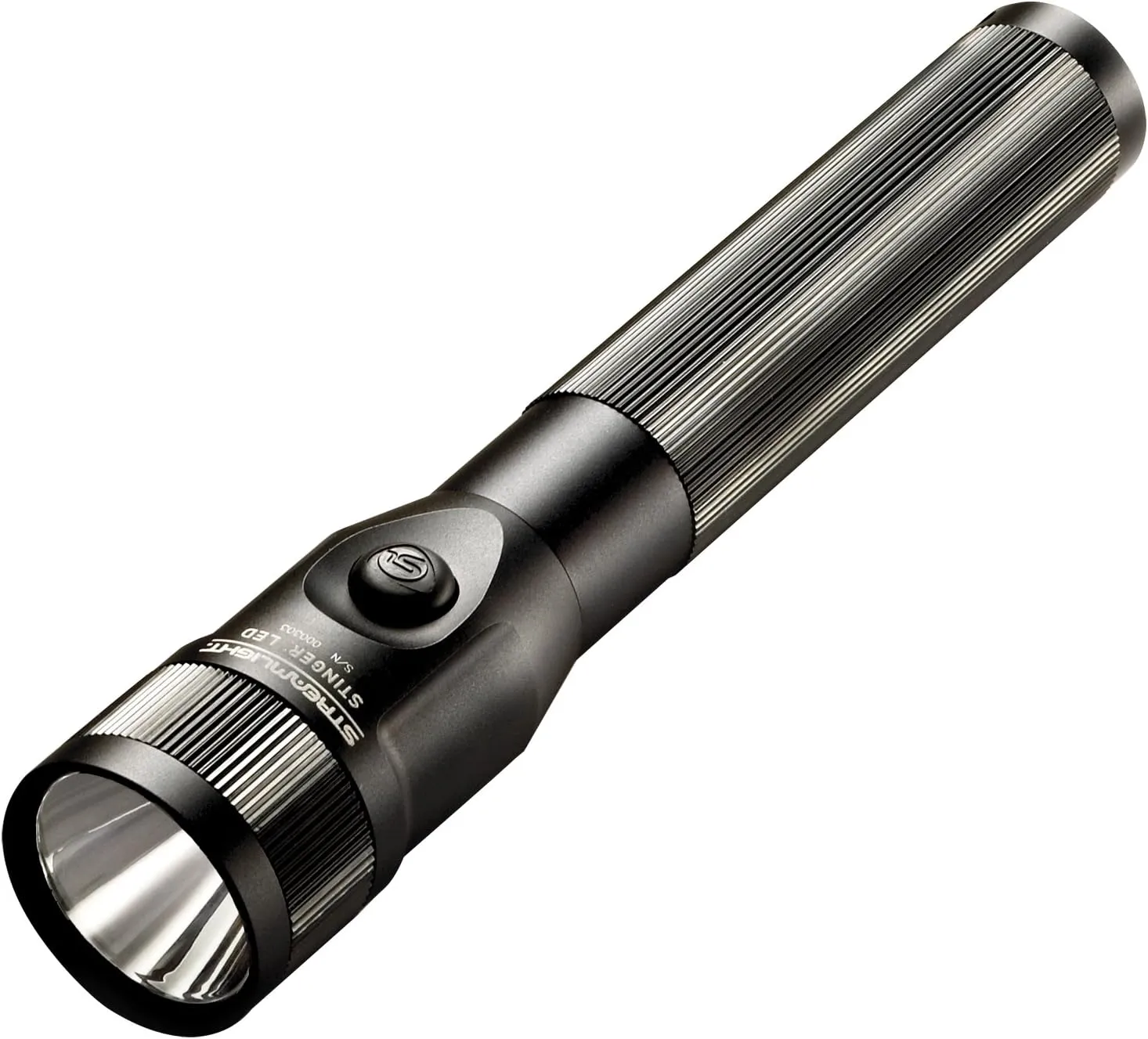 Streamlight 75732 Stinger 425-Lumen LED Bright Rechargeable Handheld Flashlight with 120V AC/DC 1-Piggyback Holder, Black