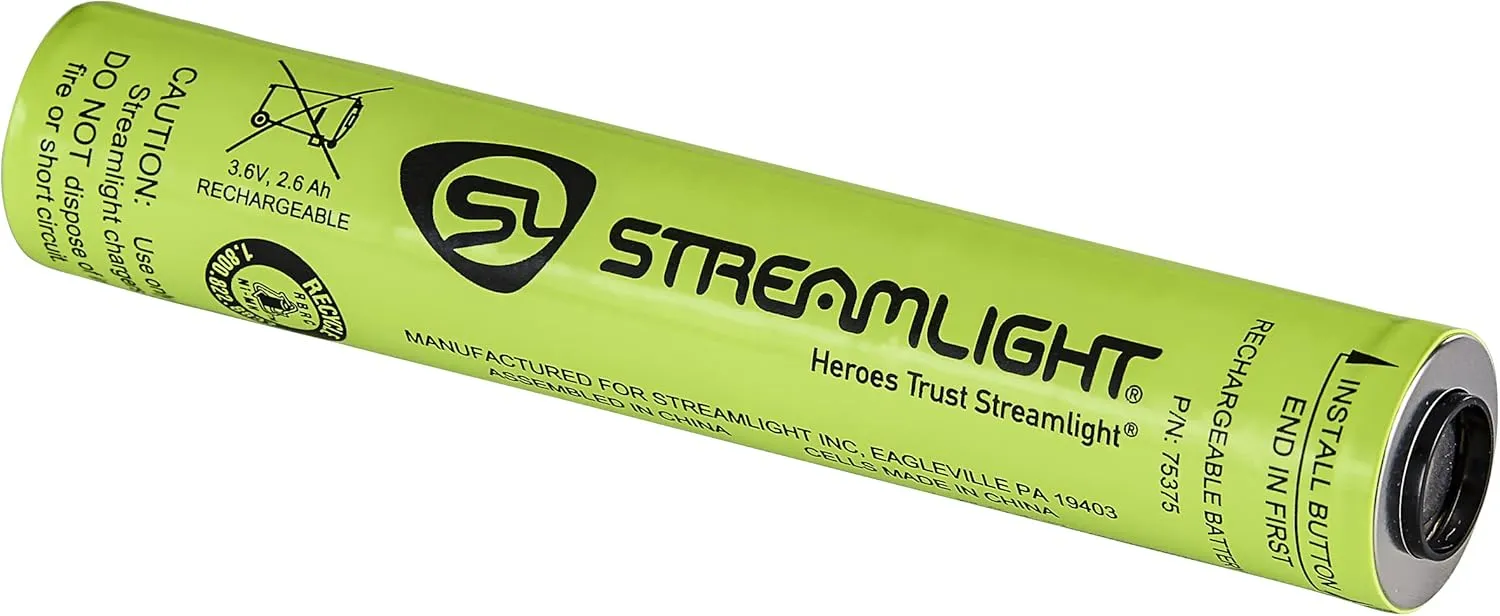 Streamlight 76160 PolyStinger LED 485-Lumen Rechargeable Flashlight Without Charger, Yellow