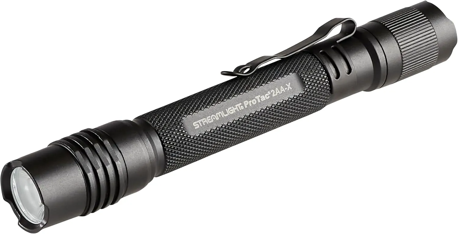Streamlight 88135 ProTac 2AA-X USB 550-Lumen Multi-Fuel Personal Carry Tactical Flashlight, Black