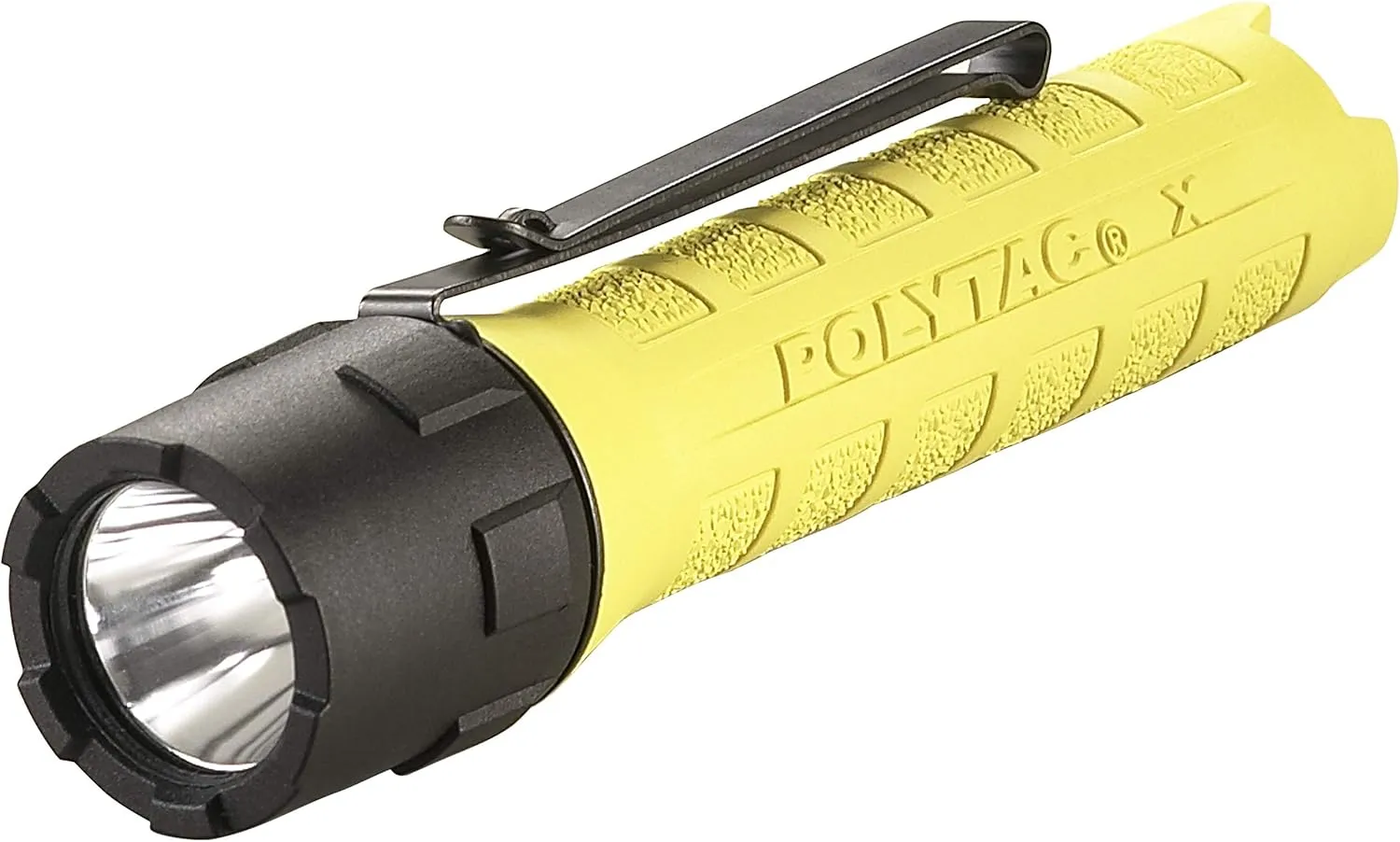 Streamlight 88601 PolyTac X 600-Lumen Multi-Fuel Professional Tactical Flashlight, Clear Retail Packaging, Yellow