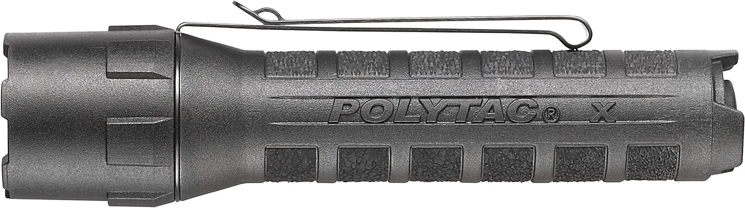Streamlight 88613 PolyTac X USB 600-Lumen Multi-Fuel Professional Tactical Flashlight, Box, Black