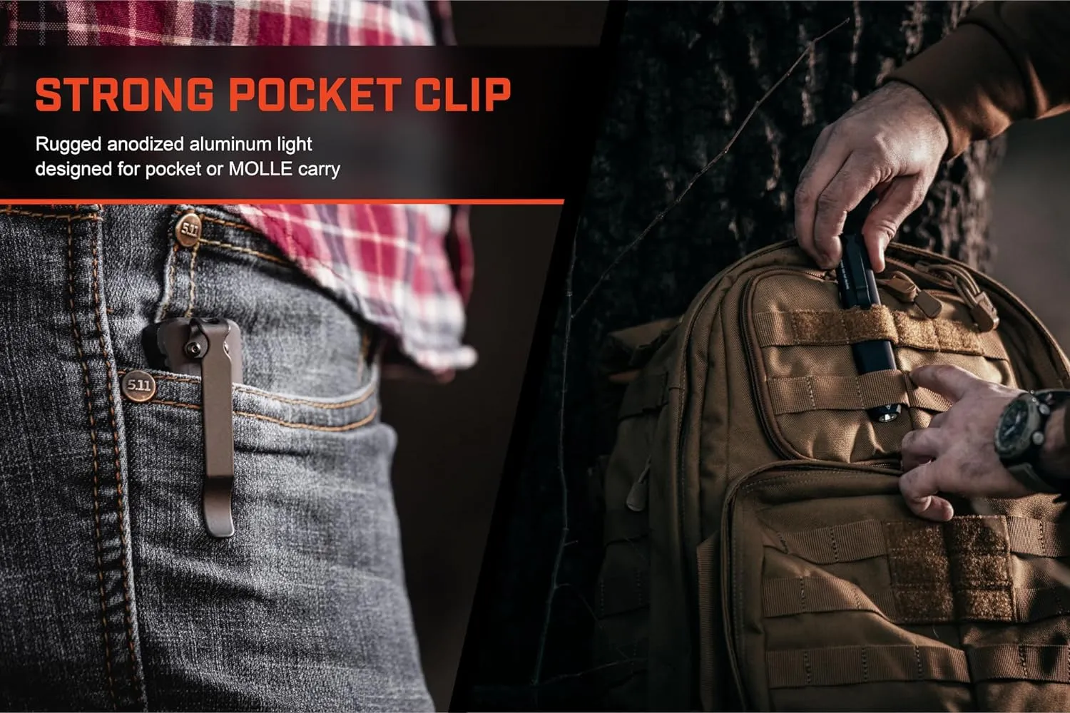 Streamlight 88811 Wedge 300-Lumen Slim Everyday Carry Flashlight, Includes USB-C Cable and Lanyard, Coyote