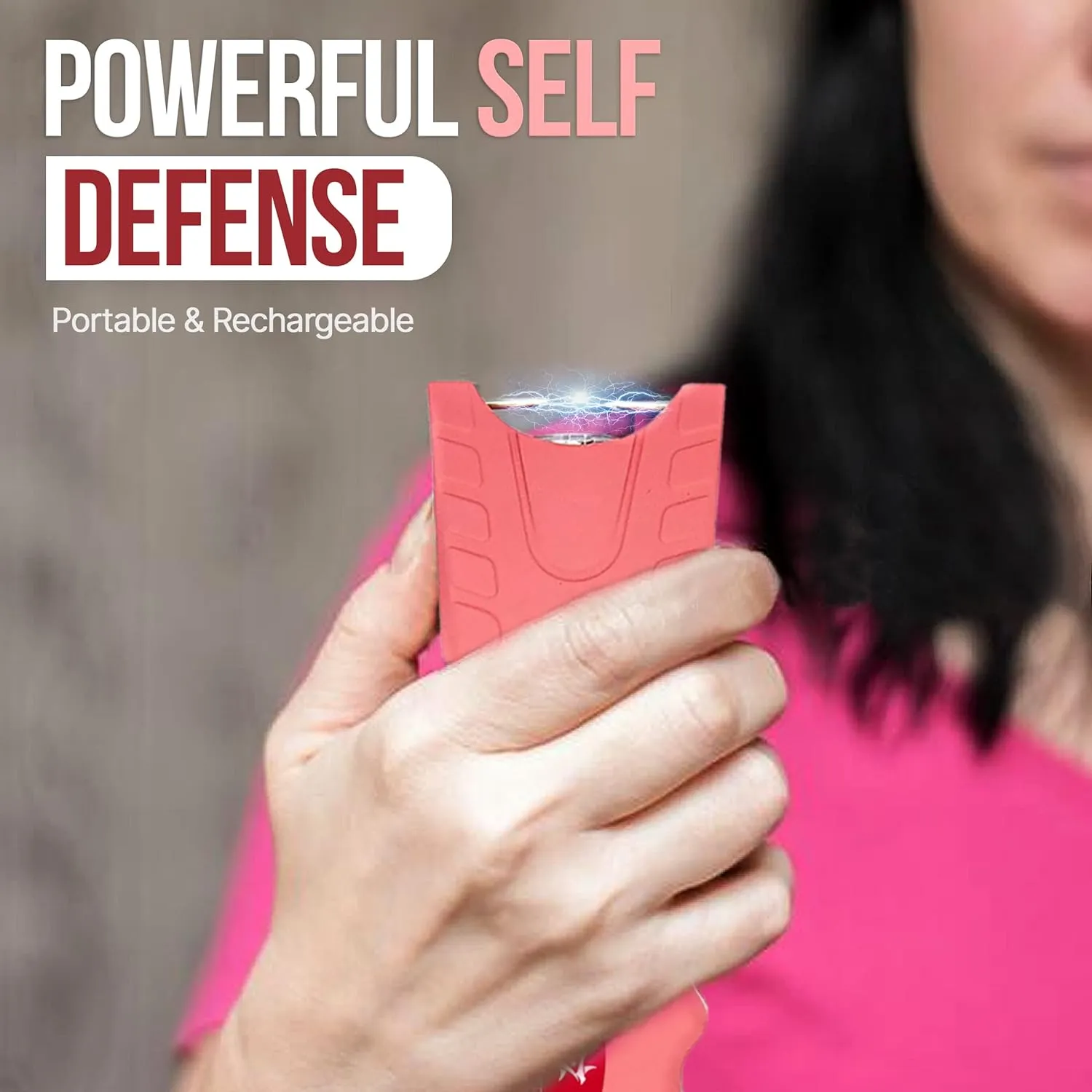 Stun Gun for Self Defense with LED Flashlight Protection Device (ADS-80B)