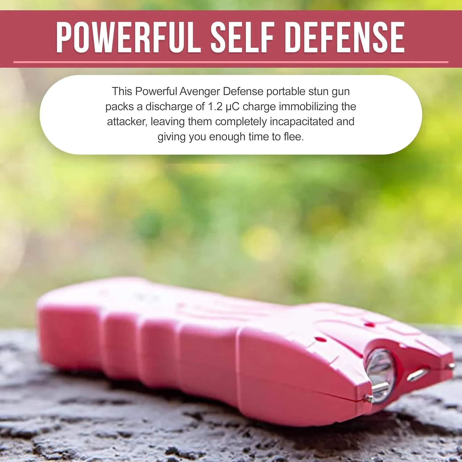 Stun Gun for Self Defense with LED Flashlight Protection Device (ADS-80B)