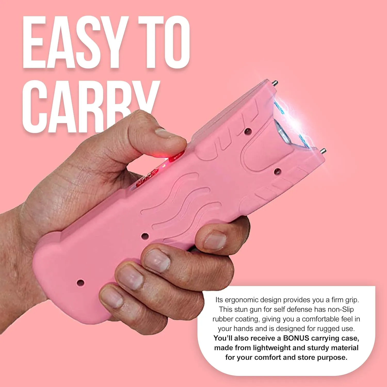 Stun Gun for Self Defense with LED Flashlight Protection Device (ADS-80B)