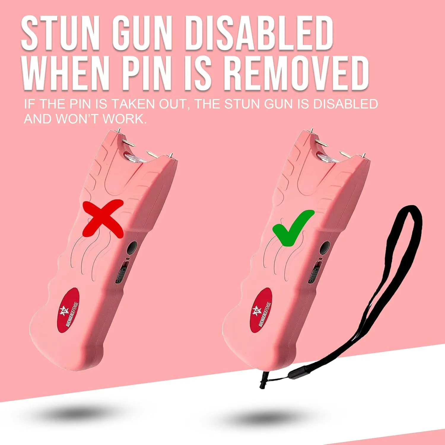 Stun Gun for Self Defense with LED Flashlight Protection Device (ADS-80B)