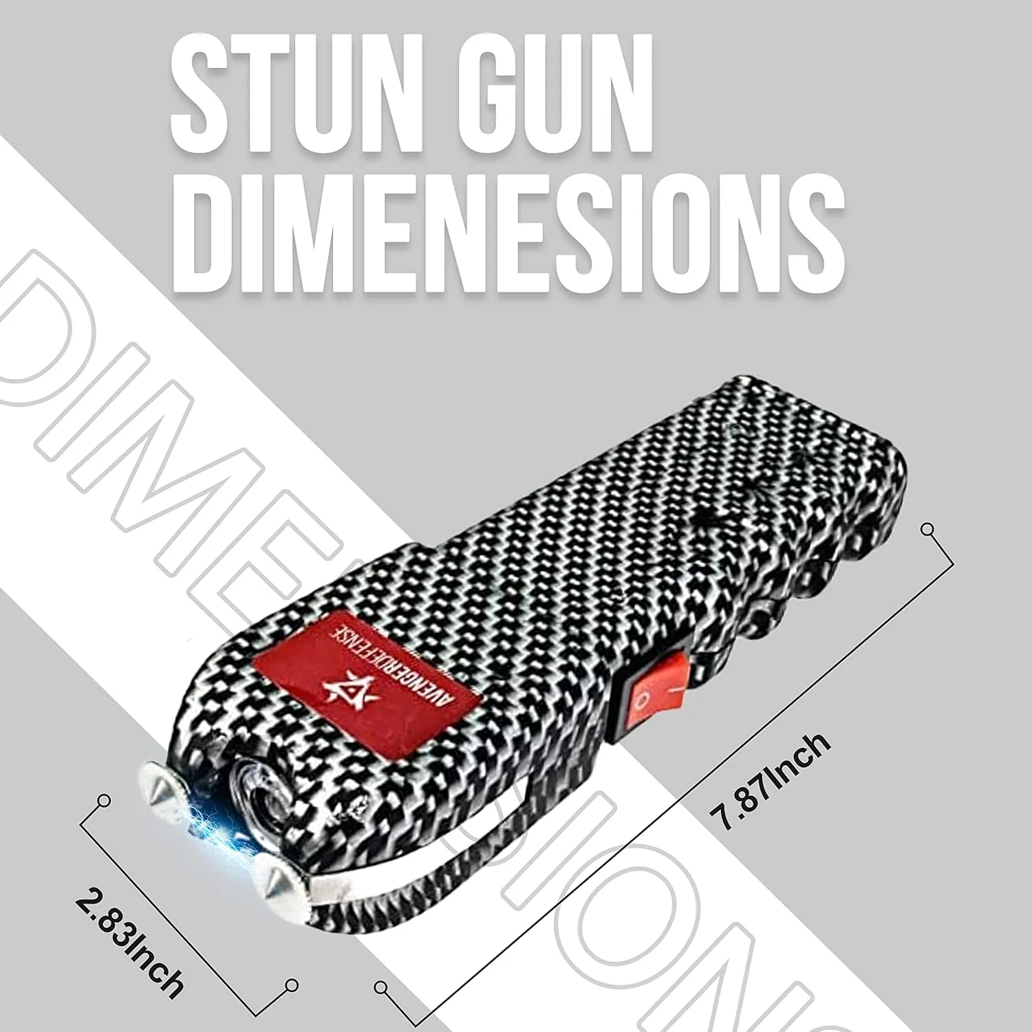 Stun Gun for Self Defense with LED Flashlight Protection Device for Women (ADS-10)
