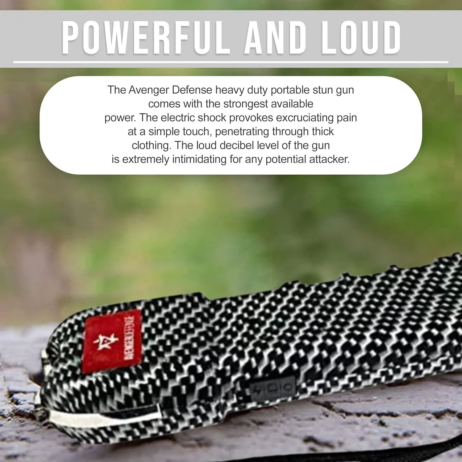 Stun Gun for Self Defense with LED Flashlight Protection Device for Women (ADS-10)