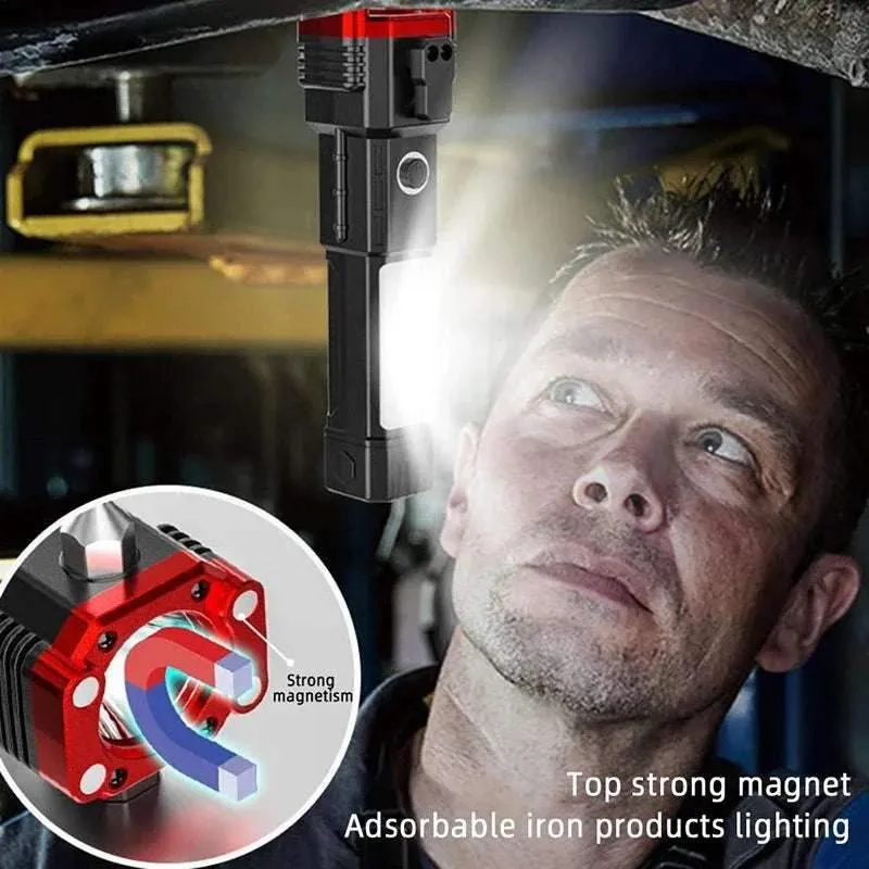 Super Bright LED Flashlight with Safety Hammer