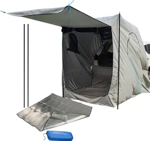 SUV Camping Tent, Waterproof Trunk Tent, Multifunctional Camping Tent with Floor Mat, Portable Camping Tent, Lightweight Tent, Car Rear Tent Trunk Shelter, Sun Shelter for Camping Traveling Outdoor