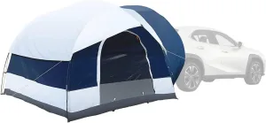 SUV Tent for Camping, Universal 4-6 Person SUV Tailgate Car Camping Tent Sun Shelter for Camping SUV Outdoor Travel (US Stock)