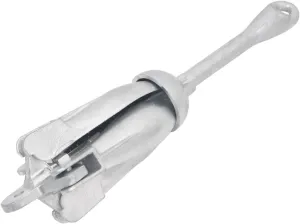 SVRCK Folding Anchor Hot Dip Cast Iron 4-Claw Design for Small Boats, Compact and Portable, Silver