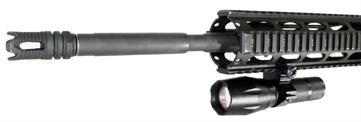 Tactical 1000 Lumen Flashlight with mount For Kimber Hunter Rifles.
