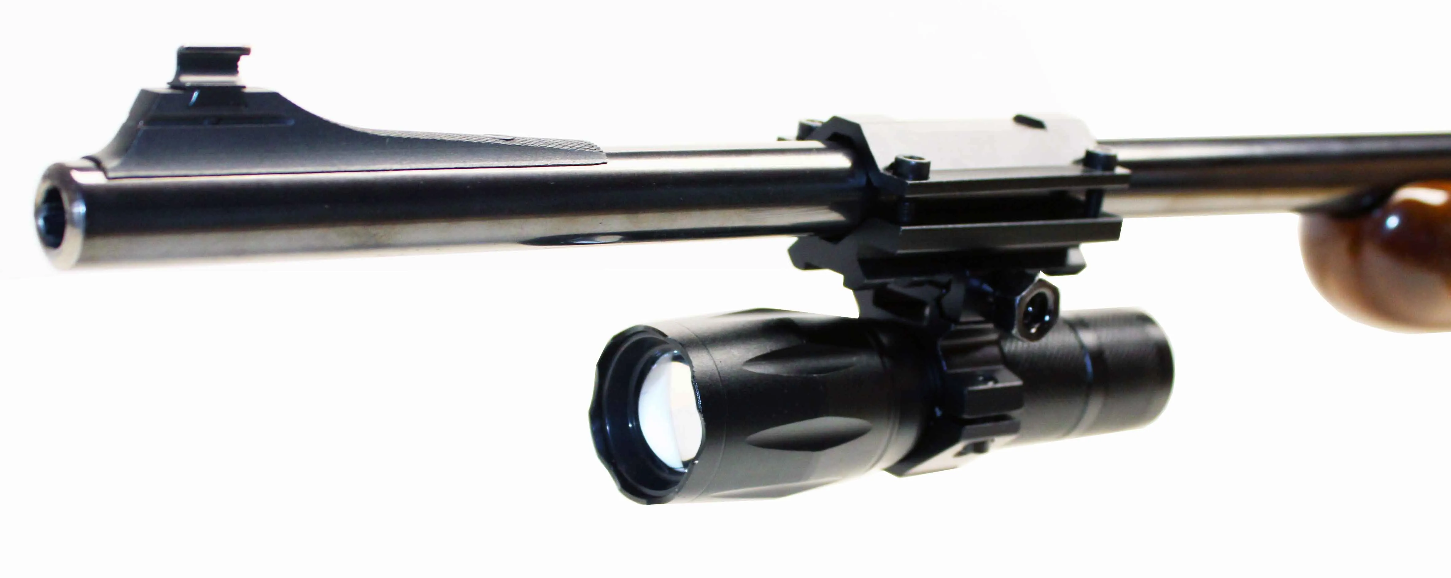 Tactical 1000 Lumen Flashlight with mount For Kimber Hunter Rifles.