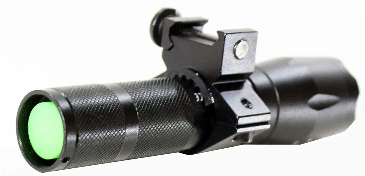 Tactical 1000 Lumen Flashlight with mount For Kimber Hunter Rifles.