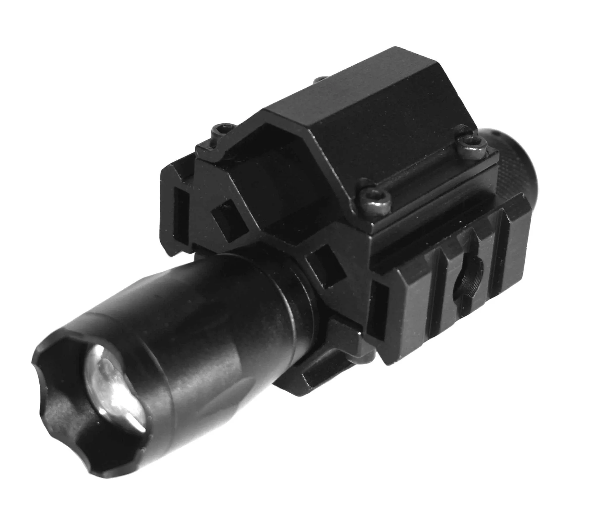 Tactical 1200 Lumen Flashlight With Mount Compatible With 12 Gauge Shotguns.