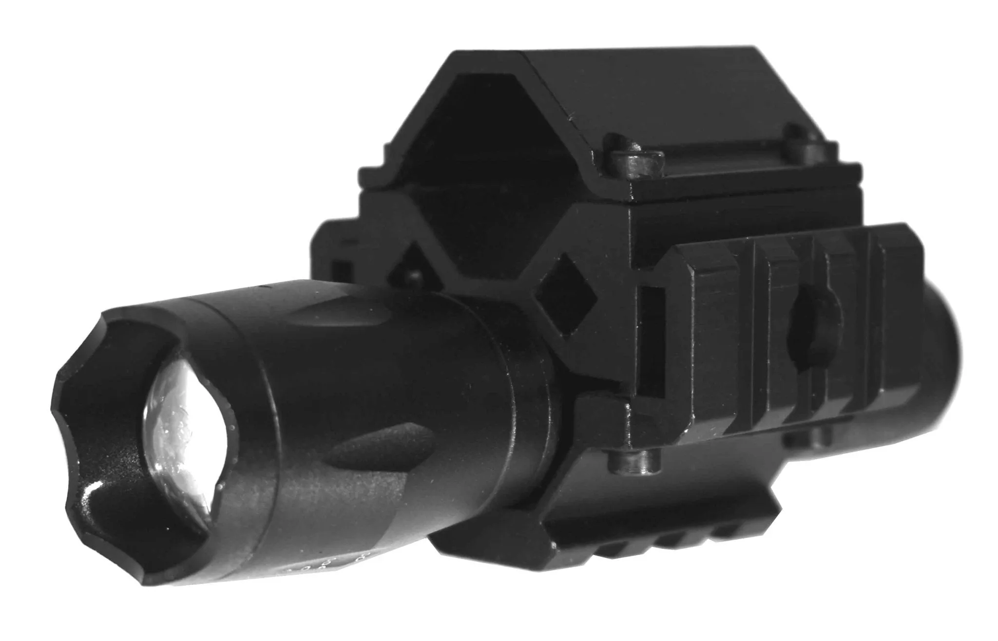 Tactical 1200 Lumen Flashlight With Mount Compatible With 12 Gauge Shotguns.