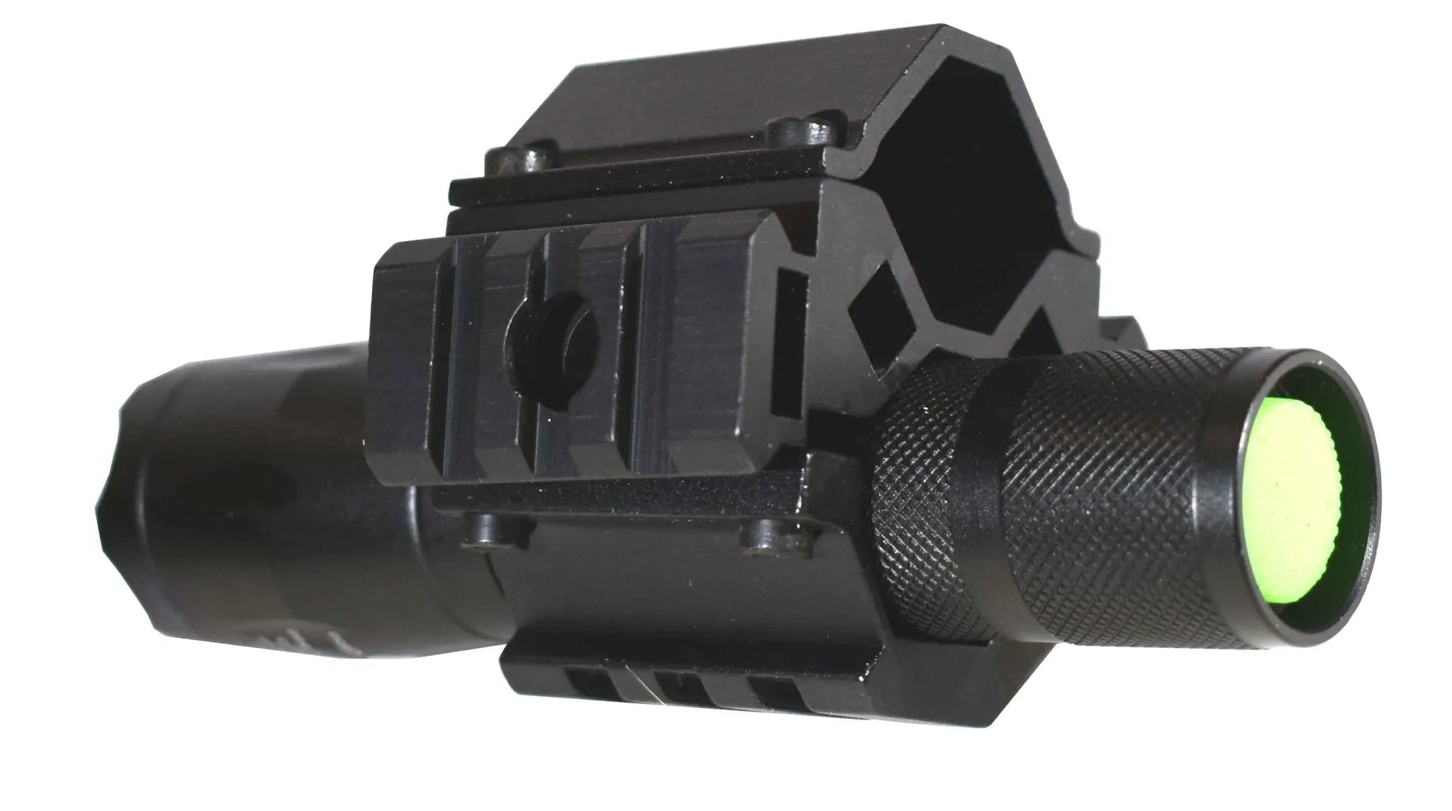 Tactical 1200 Lumen Flashlight With Mount Compatible With 12 Gauge Shotguns.