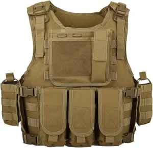 Tactical Airsoft Vest Outdoors CS Game Vest Adjustable Adult Suitable for Train