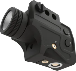 Tactical Sub Compact Rail Mount Laser Sight with High Lumen Flashlight Light Integrated Combo, Built-in USB Magnetic Touch Rechargeable Battery Accessory
