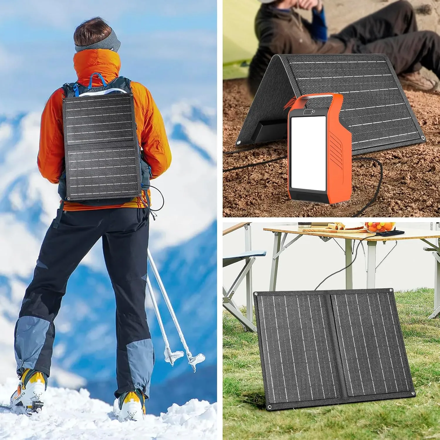 Takki 99Wh Solar Generator with 21W Solar Panels Set Included, Peak 120W Portable Power Station with 110V AC Outlet for Camping Outdoor Emergency Home