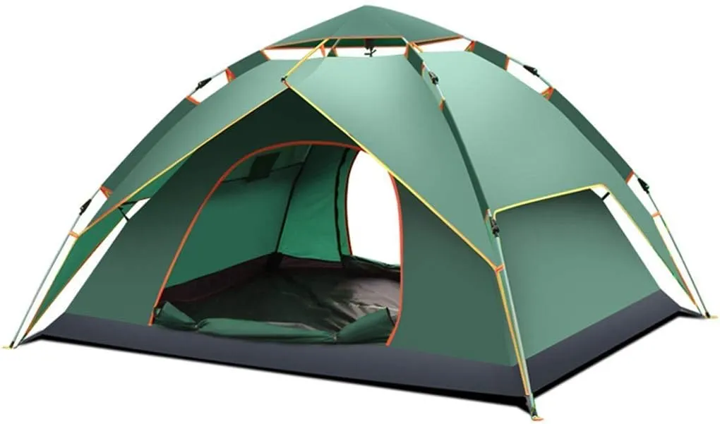 Tent Camping Automatic Immediate Pop Up 3-4 People Family Tent Outdoor Thicken Rainproof Lightweight Dome Tent