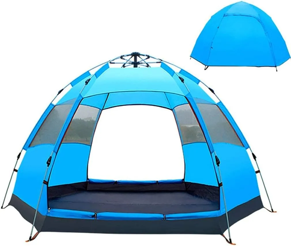 Tent for Camping Sunscreen Ventilation Camping Tent Instant Pop Up Beach Waterproof Tent Outdoor Sun Shelter BBQ Party 2-3/4-5 People Large Space for Picnic Outdoors