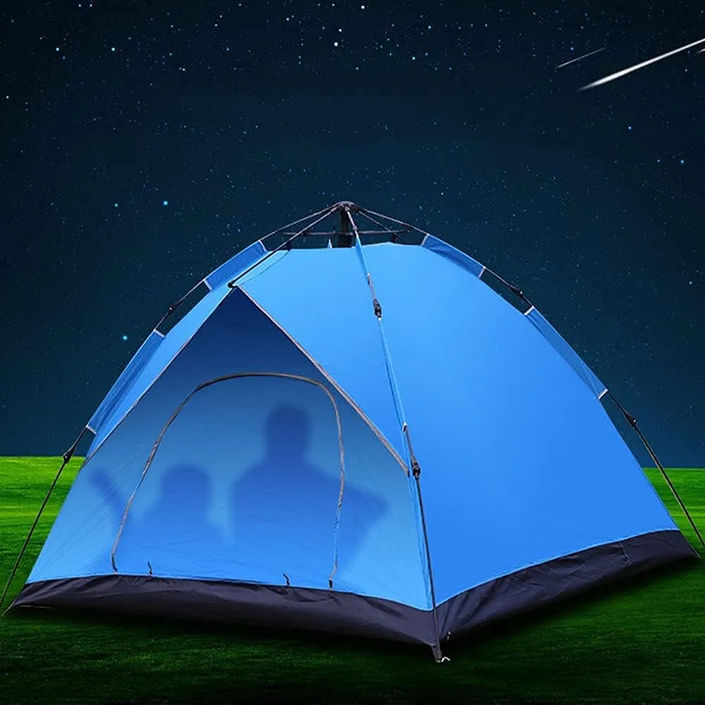 Tent For Camping Waterproof Windproof Camping Tent Four-Sided Mesh Instant Tent Family Automatic Tent 4 Person Camping Hiking Large Space For Picnic Outdoors