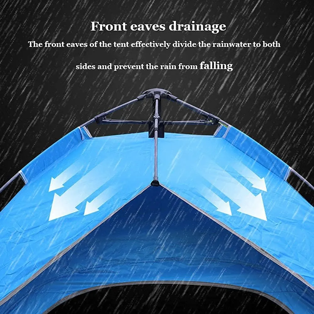 Tent For Camping Waterproof Windproof Camping Tent Four-Sided Mesh Instant Tent Family Automatic Tent 4 Person Camping Hiking Large Space For Picnic Outdoors