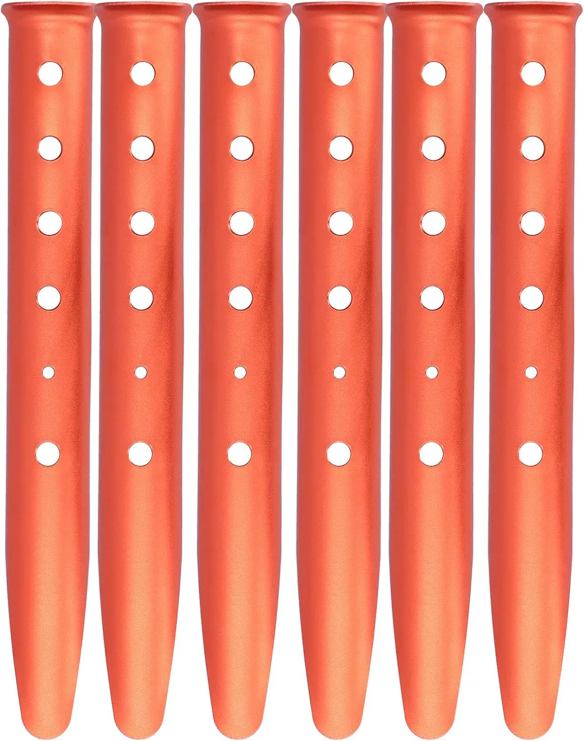 Tent Nail Sand Peg Tent Stake U Shaped Aluminum Alloy Ground Pegs for Camping Beach Snow Lightweight Orange 31cm 6pcs