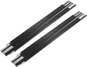 Tent Poles Replacement, Fiberglass Tent Pole Repair Kit, 9 Segments Flexible Tent Poles for Camping