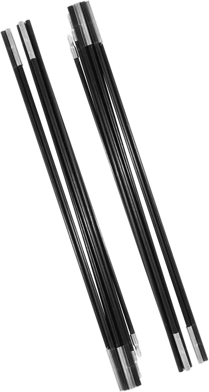 Tent Poles, Tent Poles for Tarp Tent Poles Replacement Awning Frames Kit 4.48m Fiberglass Outdoor Camping Support Rods for 5-6 Person Camping Tent