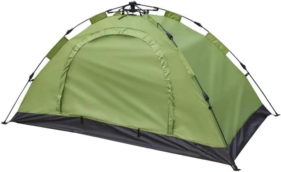 Tent Windproof Waterproof Camping Tent Single-Person Automatic Double-Layer Tent, Fiberglass Rod, Foldable Four Season Camping Tent 200 200 100CM Outdoor Camping Supplies Easy Large Capacity