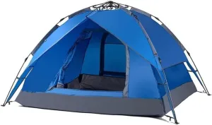 Tents for Camping Beach Tents Waterproof Foldable Camping Tent Double Layer Tent Fishing Mountaineering 3-4 Person Family Tent Outdoor Tent Family Tents for Camping Hiking Traveling