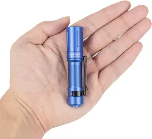 ThruNite EDC Flashlight Archer Mini, 405 Lumens Tail Switch LED Flashlight, USB C Rechargeable Little Pocket Penlight for Camping, Outdoor, and Emergency - Blue Cool White