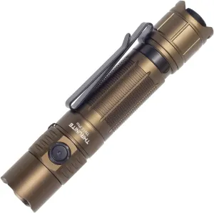 ThruNite TN12 Pro Rechargeable Flashlight, High 1900 Lumens LED Flashlight with Dual Switch, Long 415 Yards Throw, for Outdoor Rescue, Searching, Hiking and Emergency - Desert Tan Cool White