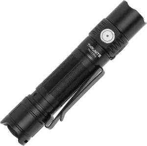 ThruNite TN12 Pro USB-C Rechargeable EDC Flashlight 380 Meters Max 1900 Lumens Flashlights, Black Cool White