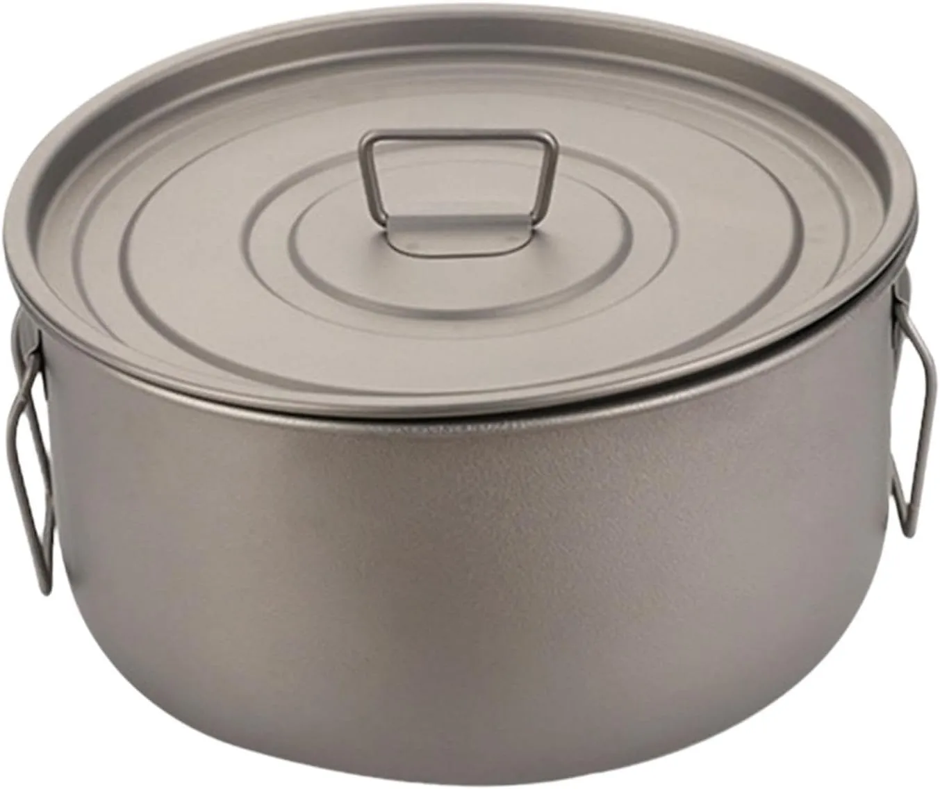 Titanium Pot 1.8L with Foldable Handle Soup Pot for Backpacking Outdoor Gear