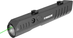TM60L 1350 Lumens Tactical Flashlight Green Laser Light Combo, Mlok Mount Rifle Flashlight Compatible with Mlok Rail, Strobe Function, Magnetic Rechargeable