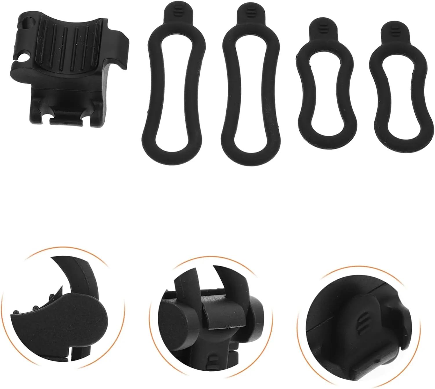 Totority Bicycle Flashlight Clip Headlight Flashlight Mount Stand Mountain Holder Mountable Clamp Cycling