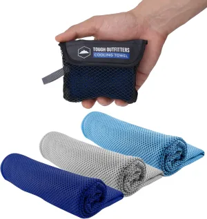Tough Outdoors Cooling Towel - Cooling Towels for Neck & Face - Ice Wrap & Sweat Rag for Camping Gym Yoga & Sports - Workout Towel for Gym Sweat - Cool Towels for Extreme Heat