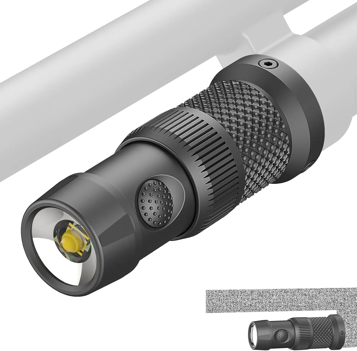 TOUGHSOUL Tactical Mag Tube Cap Flashlight 500 Lumen Max for Remington 870 with Strobe Function, Replaceable Battery Included